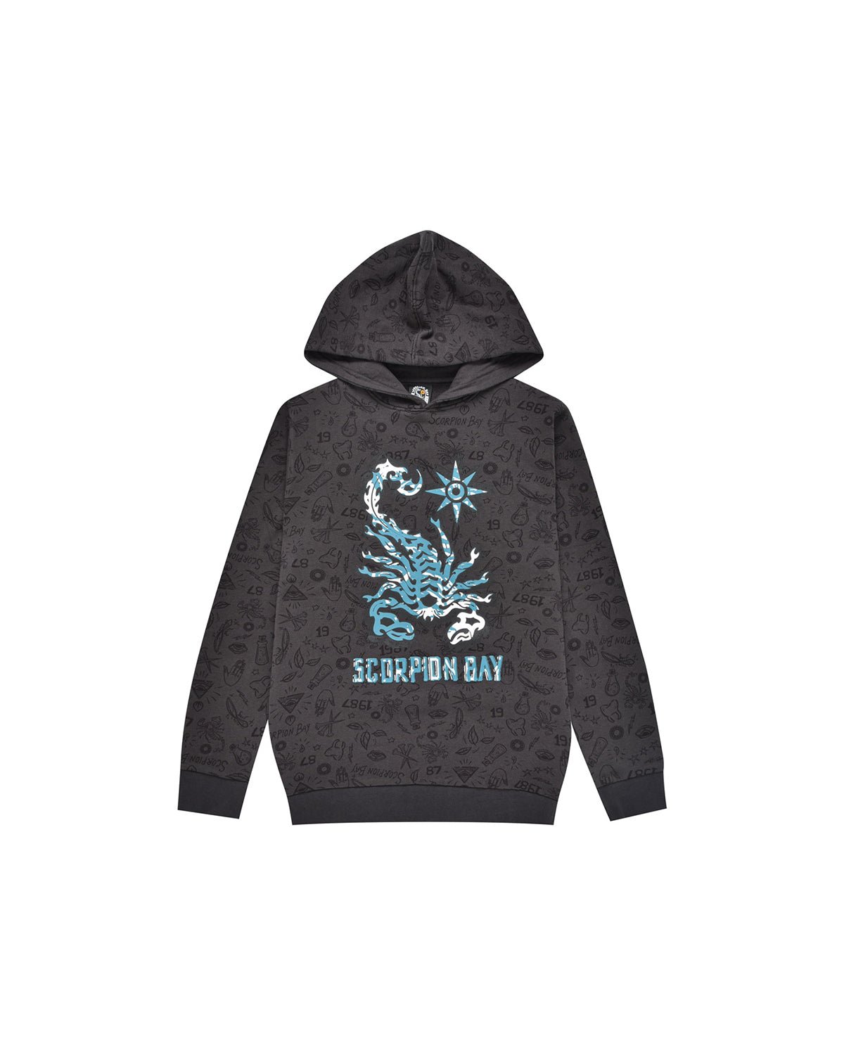 Felpa all - over "Sketches" bambino - Scorpion Bay