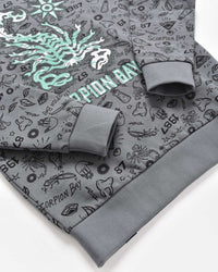 Felpa all - over "Sketches" bambino - Scorpion Bay