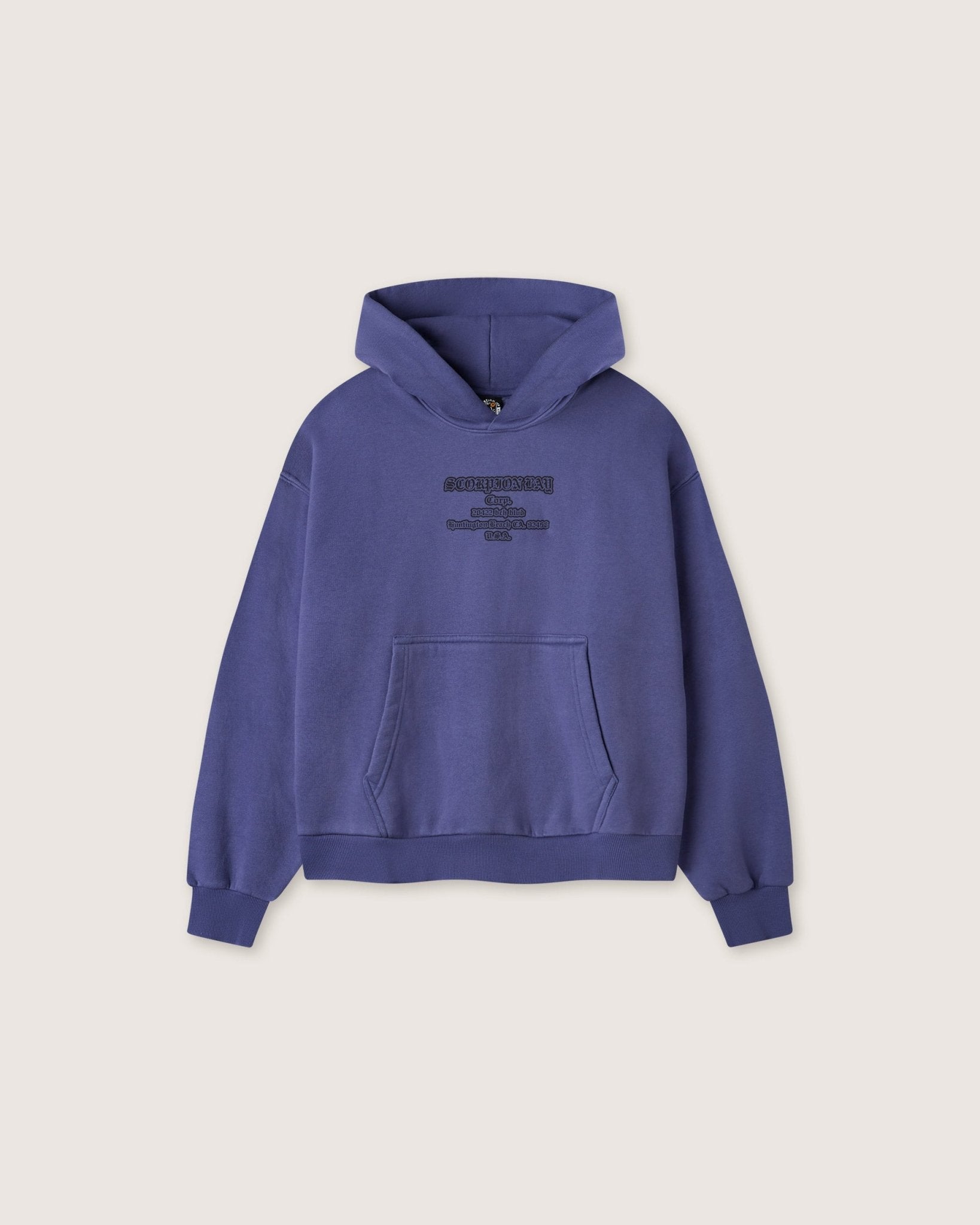 Felpa con cappuccio boxy "Gothic Lettering" uomo - Scorpion Bay