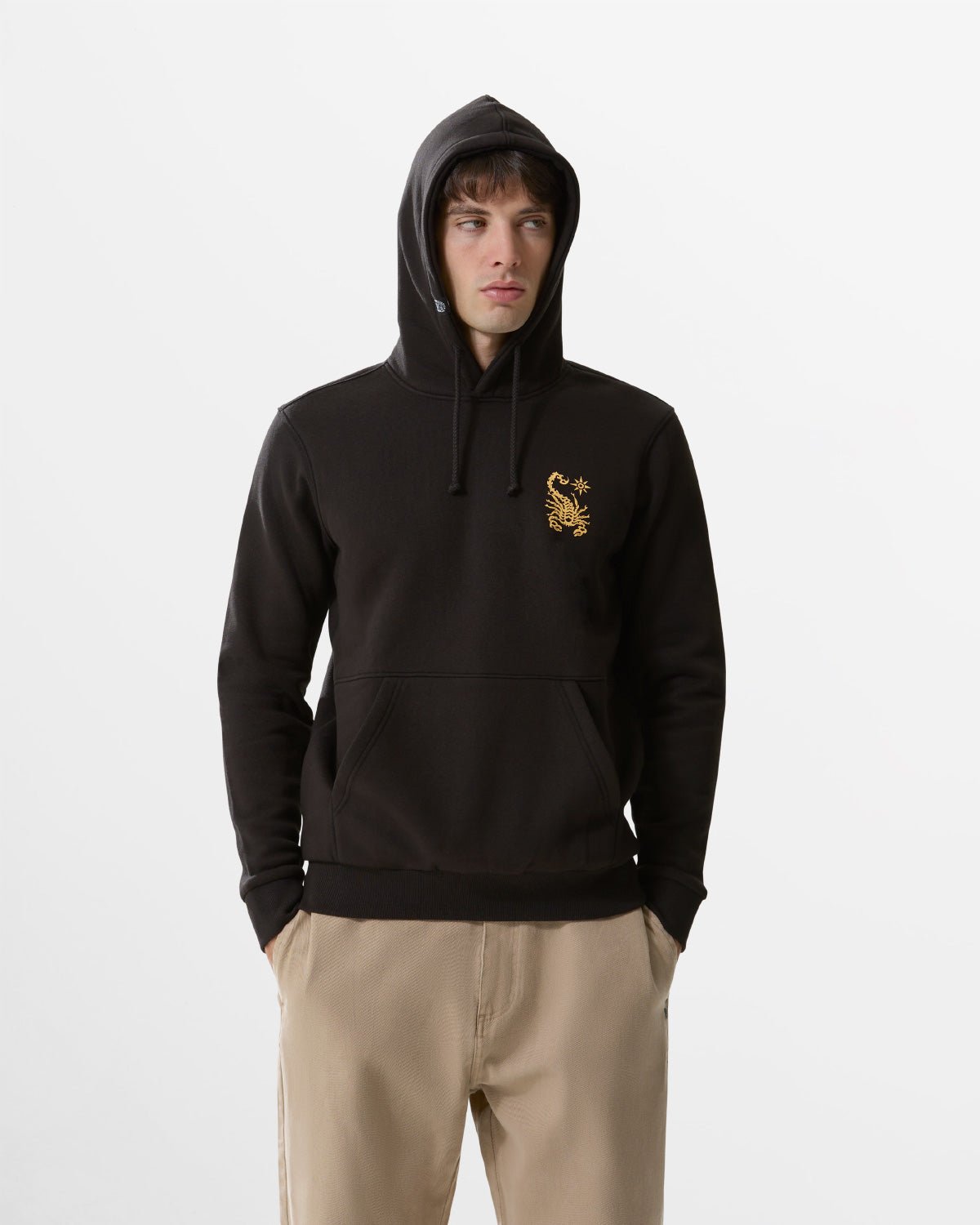 Felpa con cappuccio "Chained Skull & Roses" uomo - Scorpion Bay