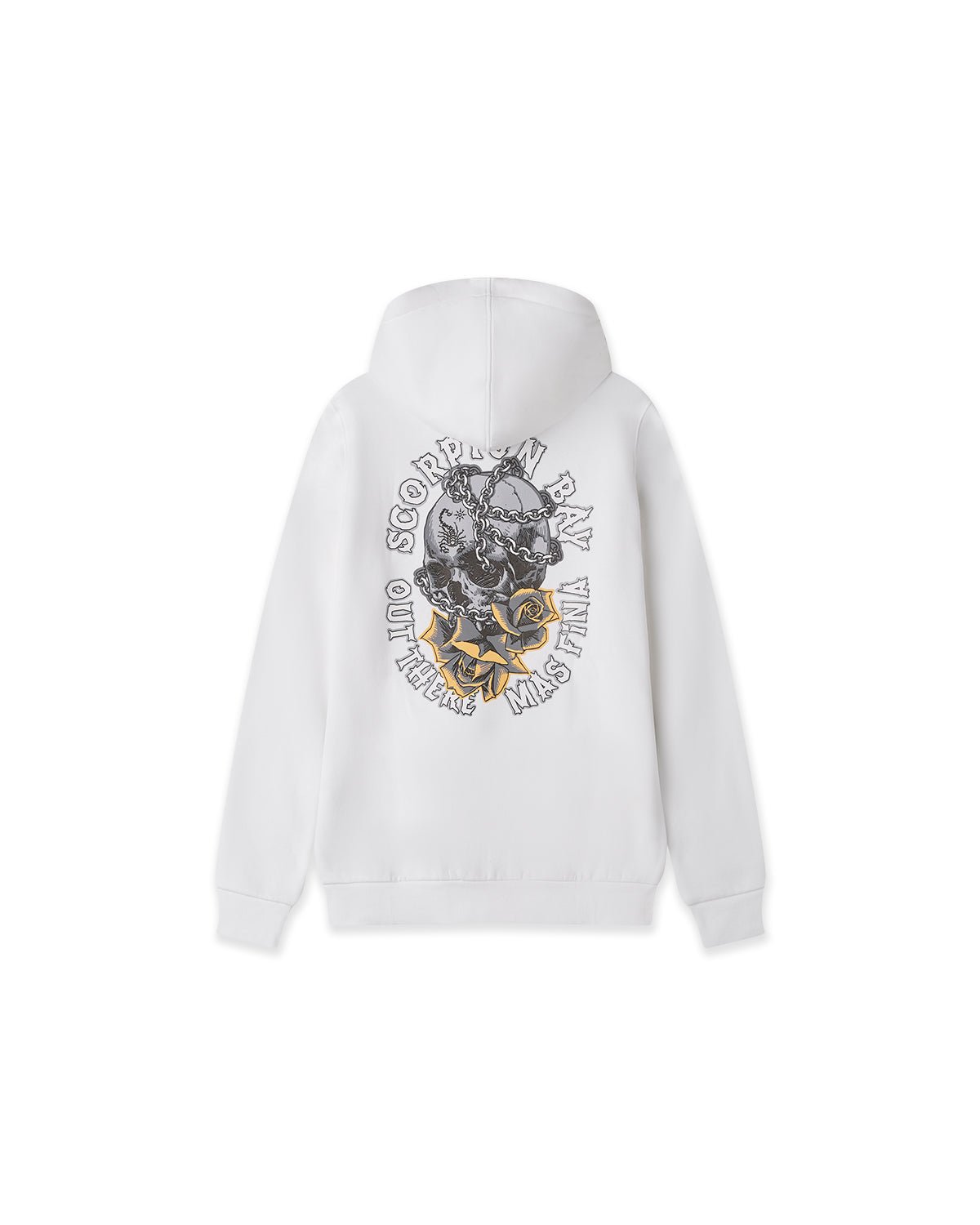 Felpa con cappuccio "Chained Skull & Roses" uomo - Scorpion Bay