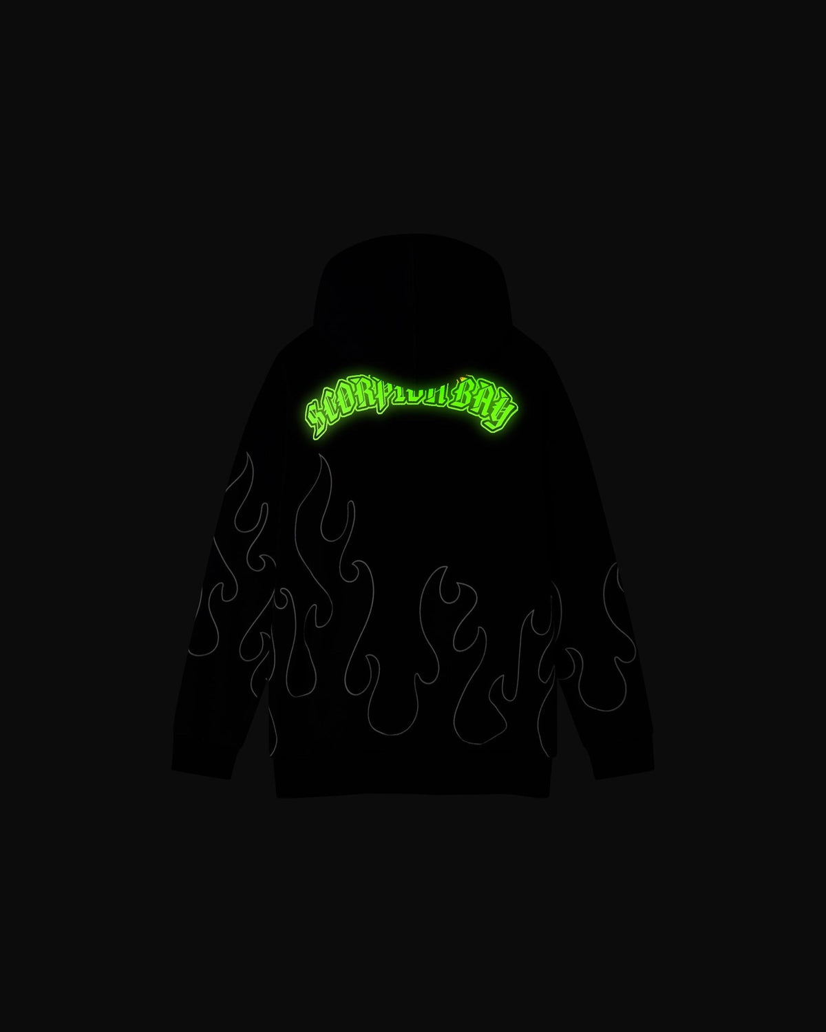 Felpa con cappuccio "Cold Flames" luminescent bambino - Scorpion Bay