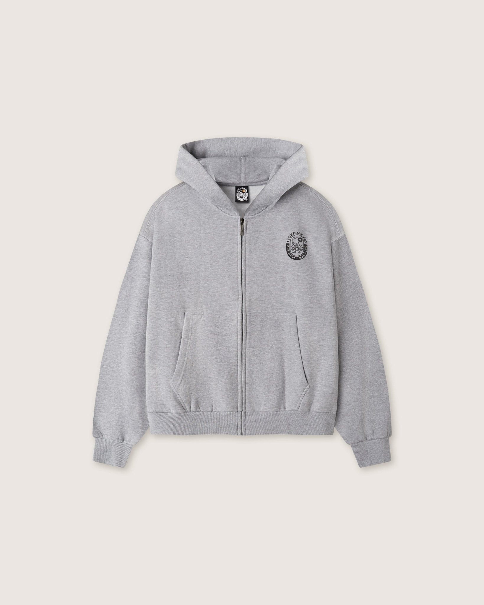Felpa con cappuccio e zip boxy "Circus Lettering" uomo - Scorpion Bay