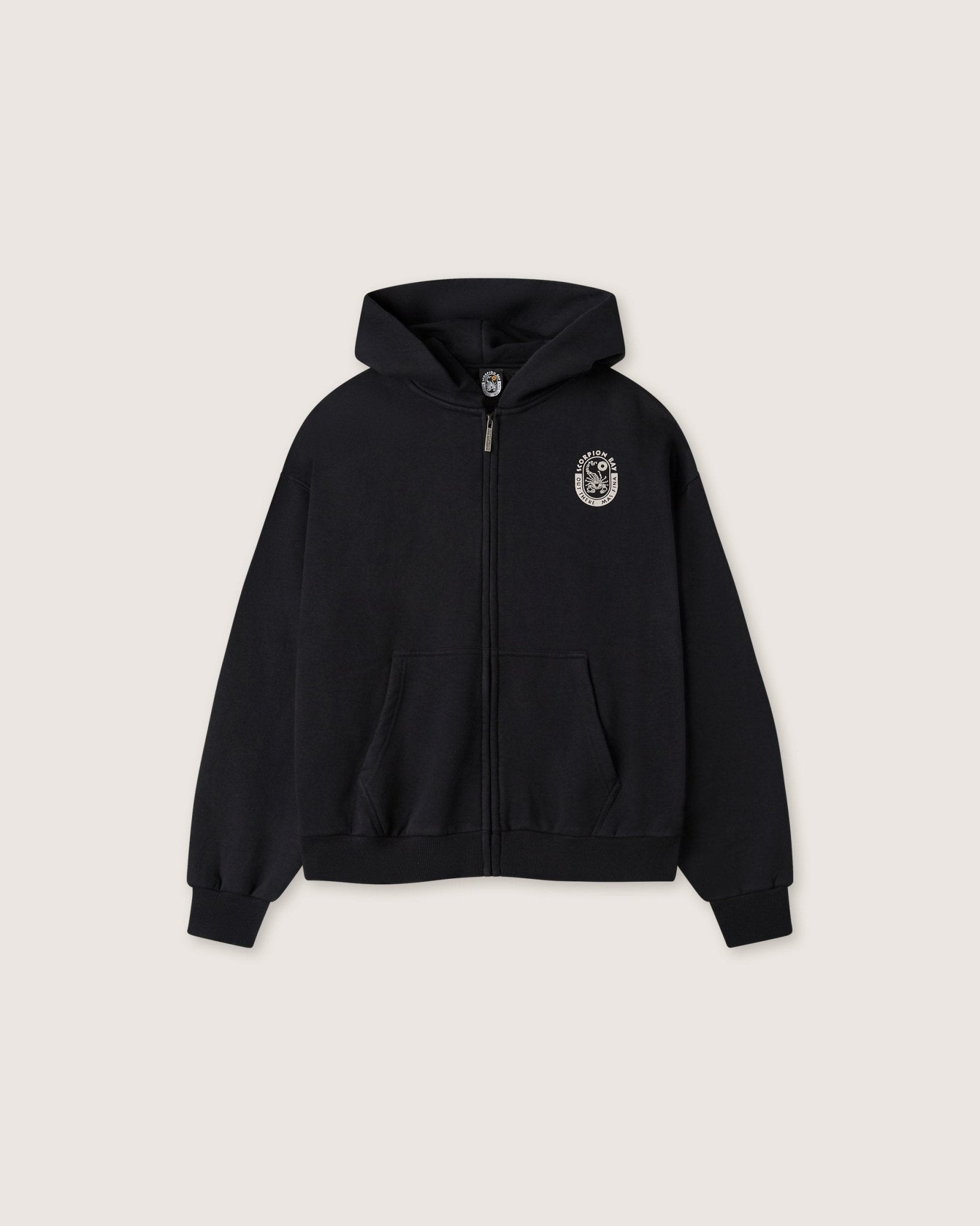 Felpa con cappuccio e zip boxy "Circus Lettering" uomo - Scorpion Bay