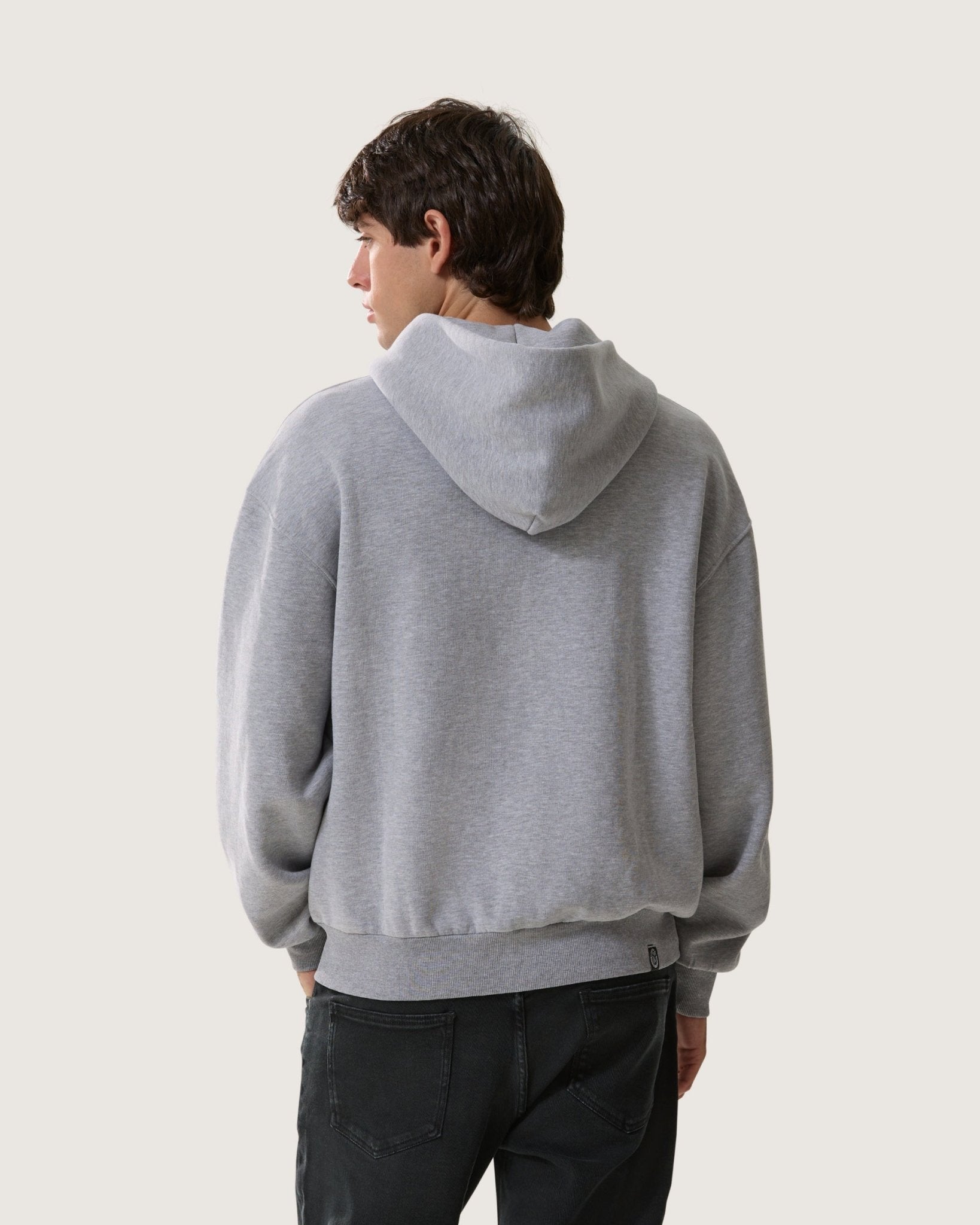 Felpa con cappuccio e zip boxy essential "Iron" uomo - Scorpion Bay