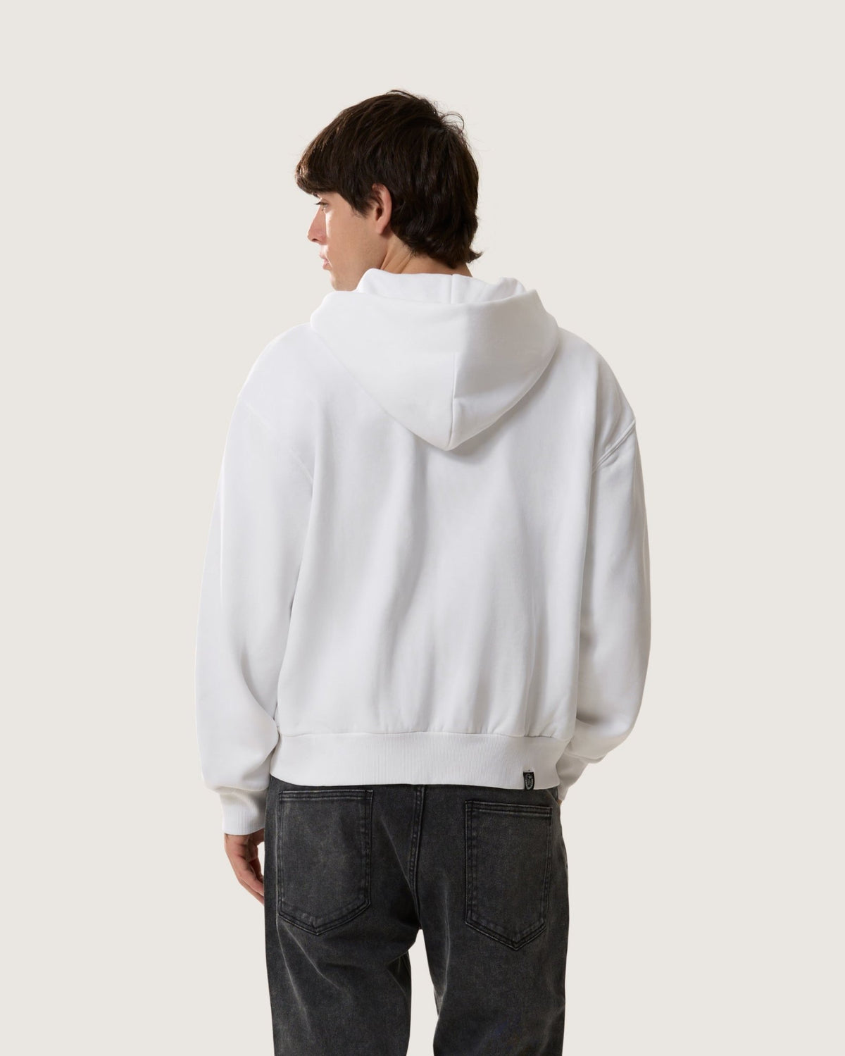 Felpa con cappuccio e zip boxy essential "Iron" uomo - Scorpion Bay