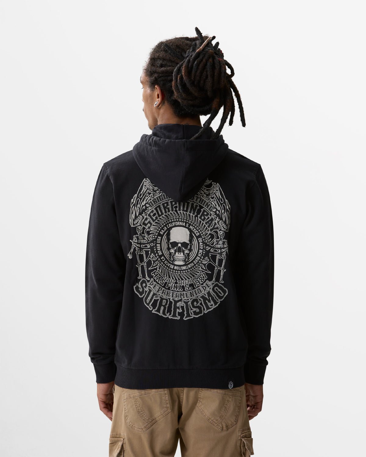 Felpa con cappuccio e zip “Dept De Surfismo” uomo - Scorpion Bay