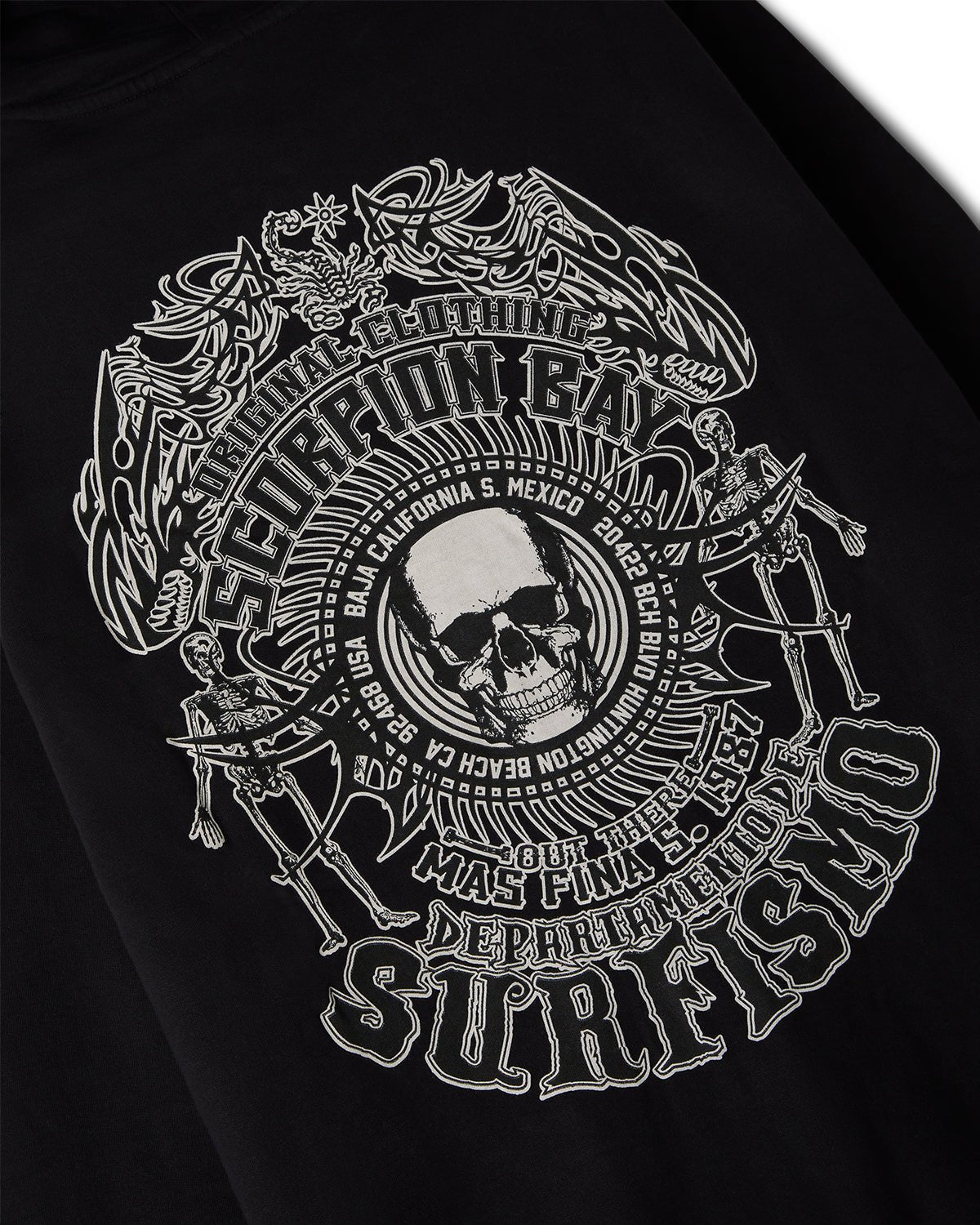 Felpa con cappuccio e zip “Dept De Surfismo” uomo - Scorpion Bay