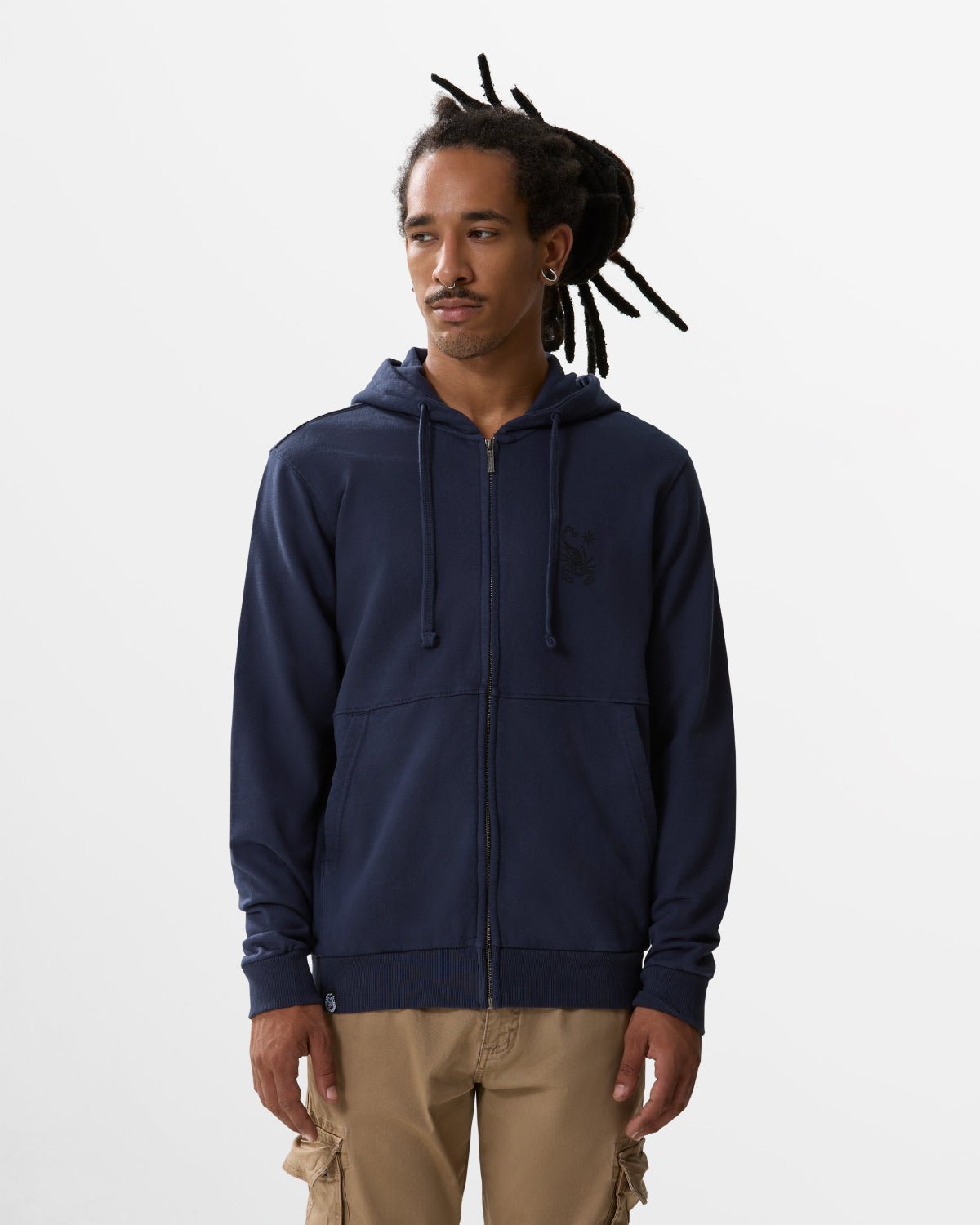 Felpa con cappuccio e zip “Dept De Surfismo” uomo - Scorpion Bay