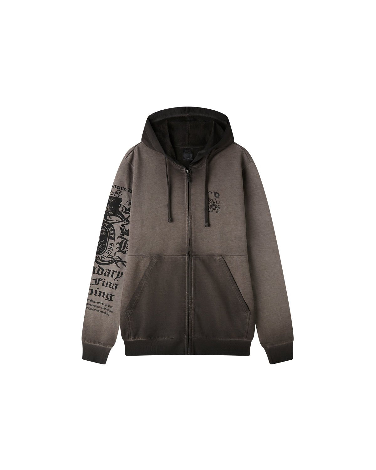 Felpa con cappuccio e zip "Escudo de Armas" uomo - Scorpion Bay