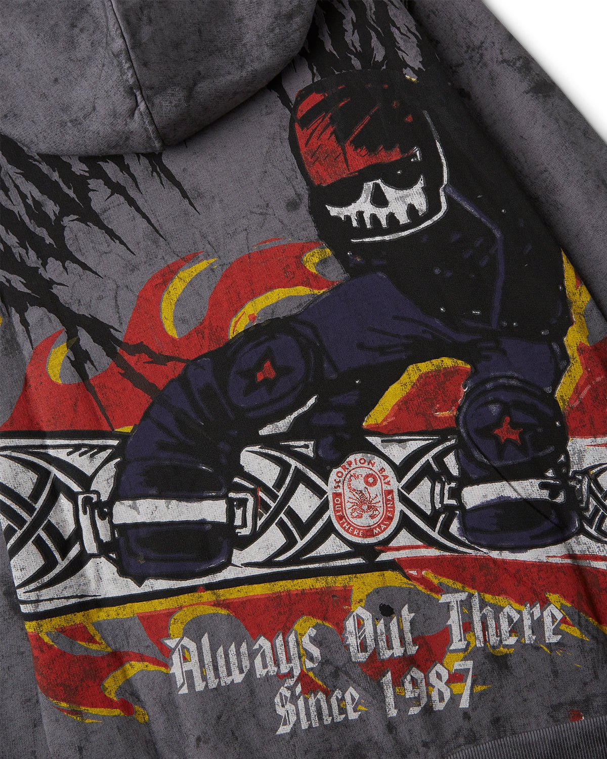 Felpa con cappuccio e zip "Flames Rider" bambino - Scorpion Bay