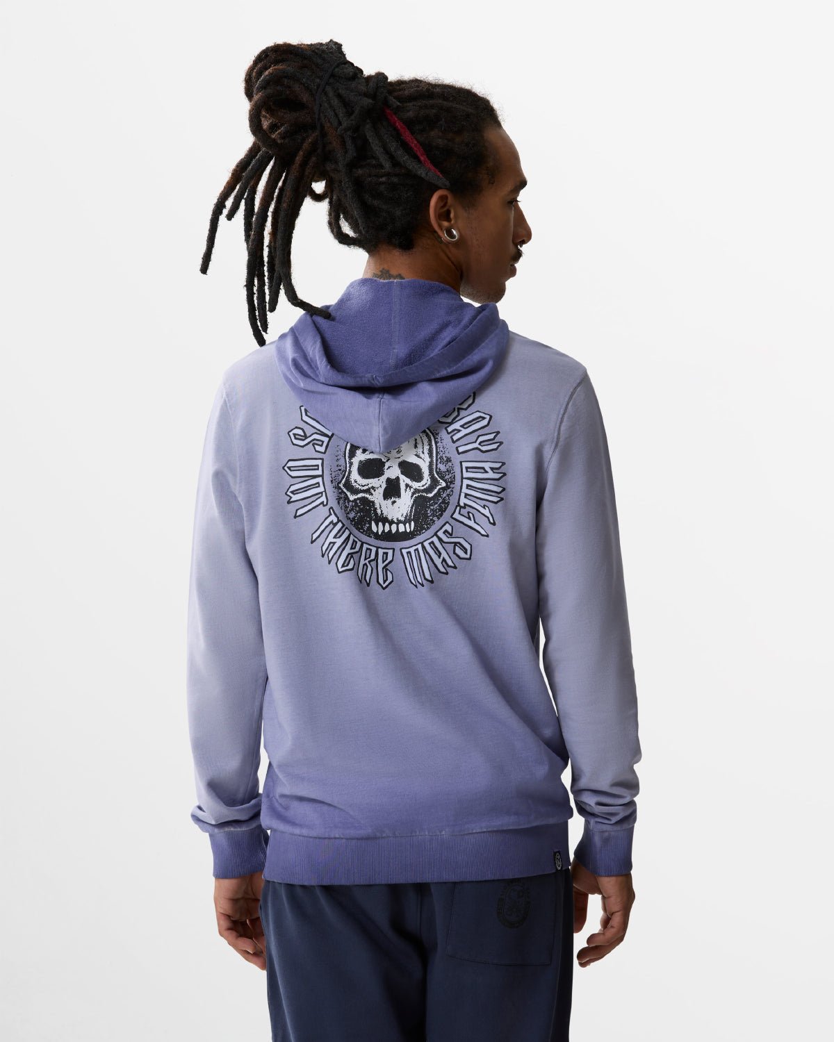 Felpa con cappuccio e zip "Gothic Skull" uomo - Scorpion Bay