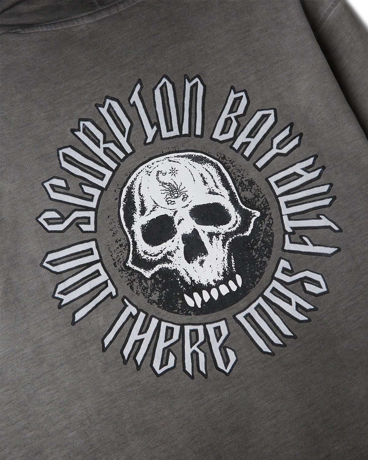 Felpa con cappuccio e zip "Gothic Skull" uomo - Scorpion Bay