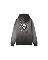 Felpa con cappuccio e zip "Gothic Skull" uomo - Scorpion Bay