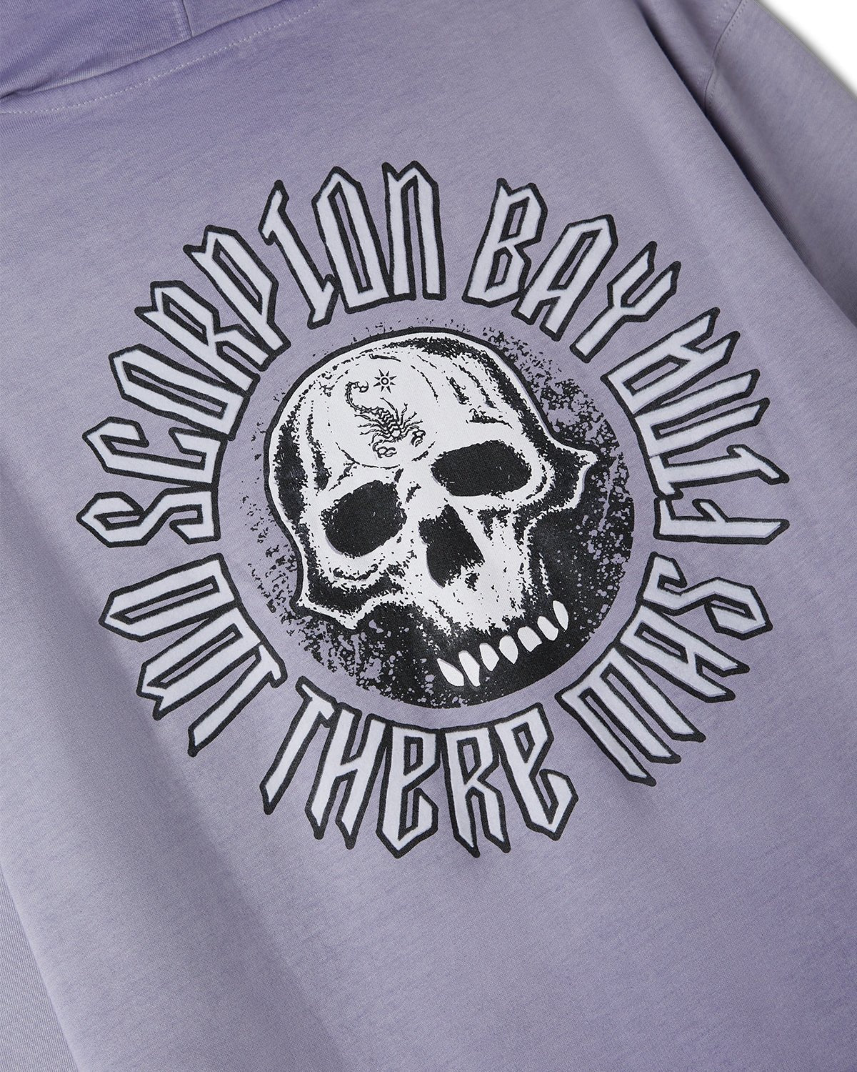 Felpa con cappuccio e zip "Gothic Skull" uomo - Scorpion Bay