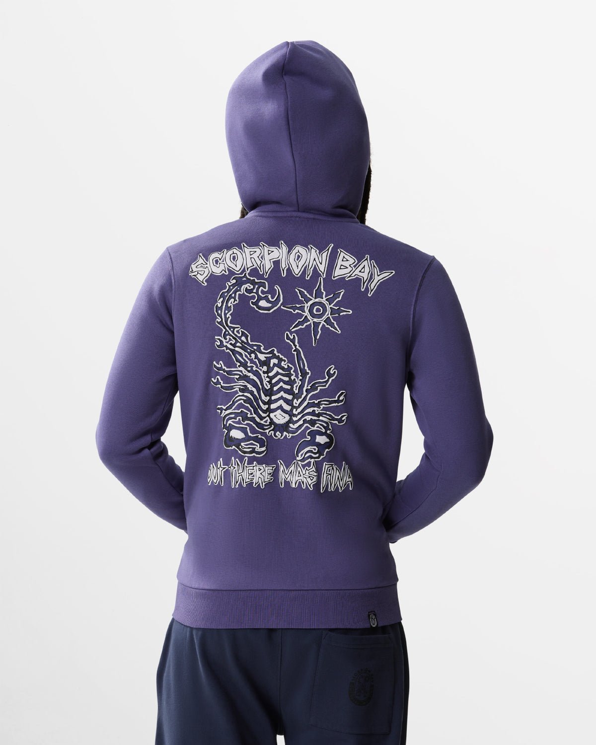 Felpa con cappuccio e zip "Neon Scorpion" uomo - Scorpion Bay
