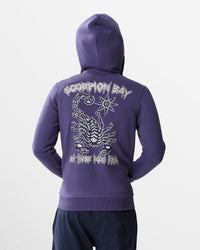 Felpa con cappuccio e zip "Neon Scorpion" uomo - Scorpion Bay