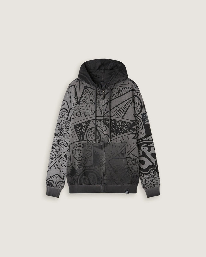 Felpa con cappuccio e zip "Roll The Dados" uomo - Scorpion Bay