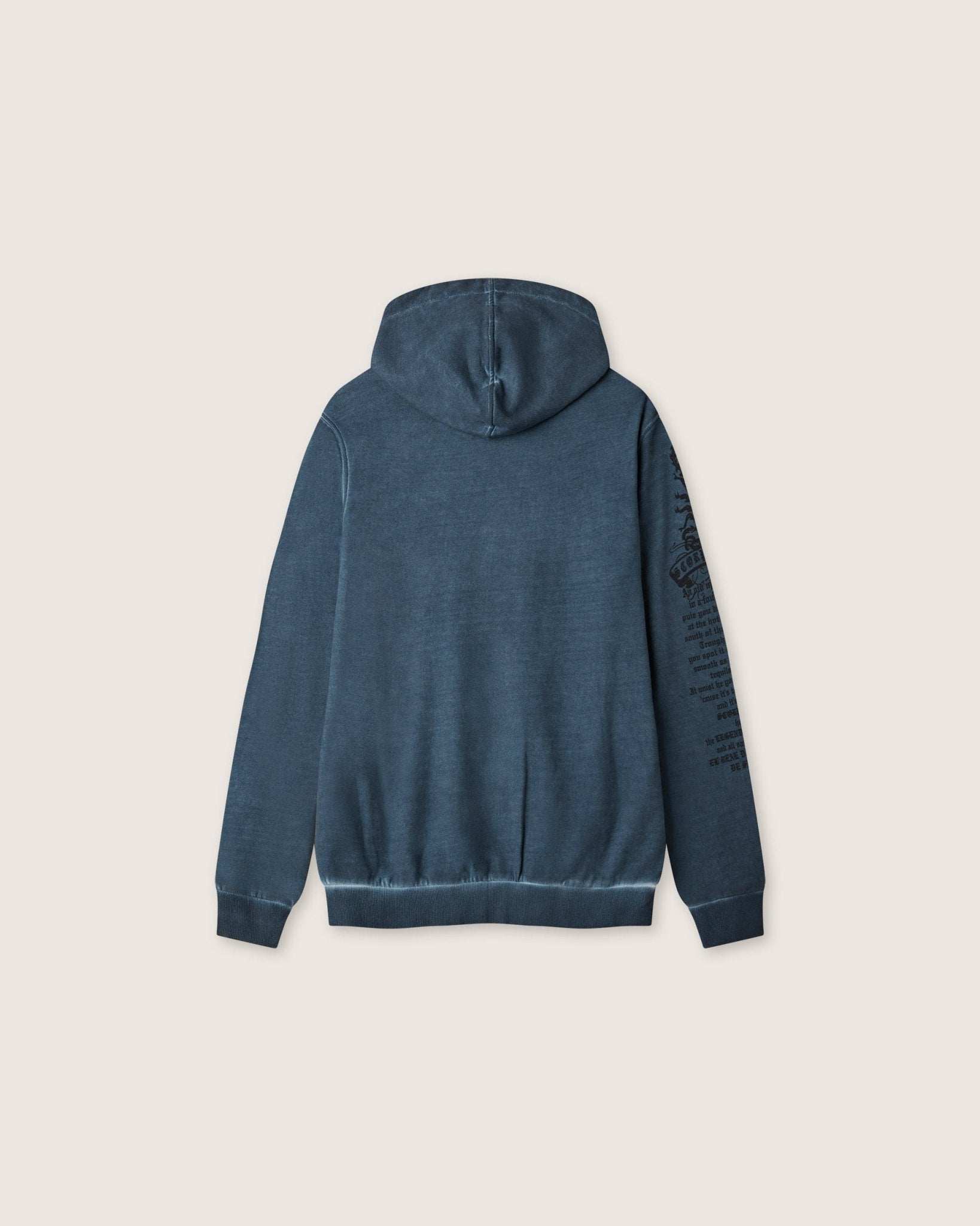 Felpa con cappuccio e zip "Scorpion Writings” uomo - Scorpion Bay