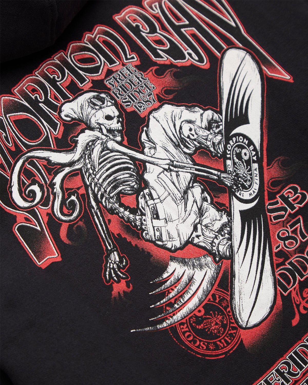 Felpa con cappuccio e zip "Skullboarder" bambino - Scorpion Bay
