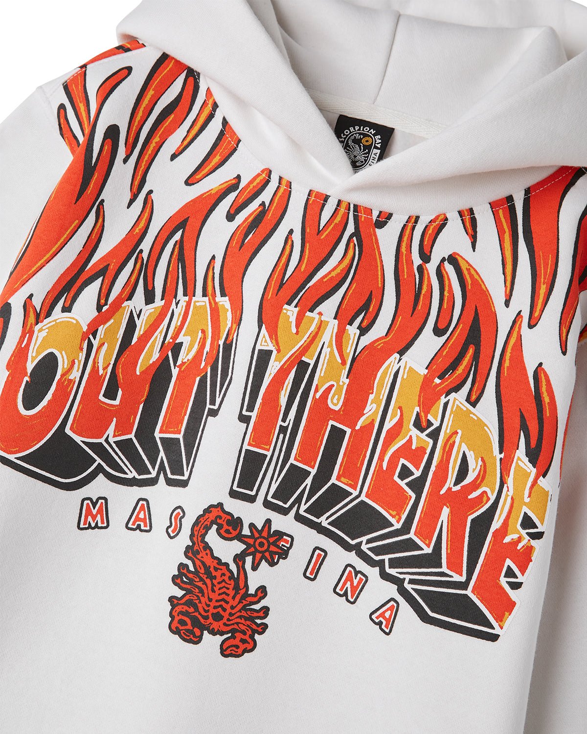 Felpa con cappuccio "Flames Out There" bambino - Scorpion Bay