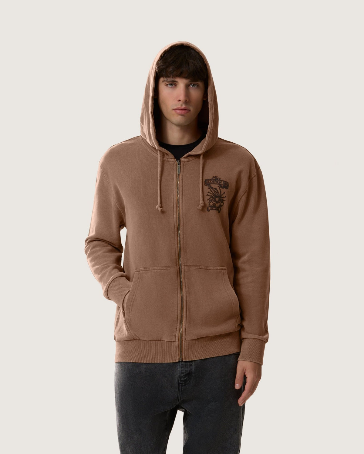 Felpa d'archivio con cappuccio e zip "Rituals” uomo - Scorpion Bay