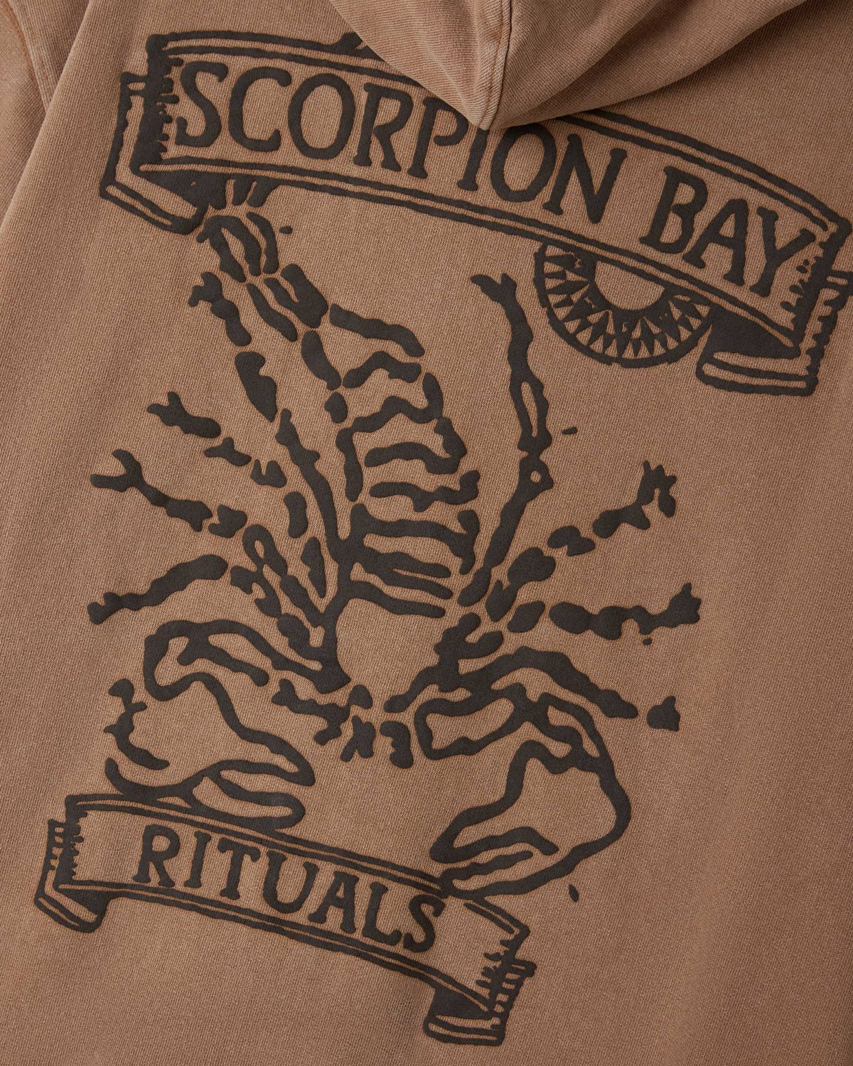Felpa d'archivio con cappuccio e zip "Rituals” uomo - Scorpion Bay