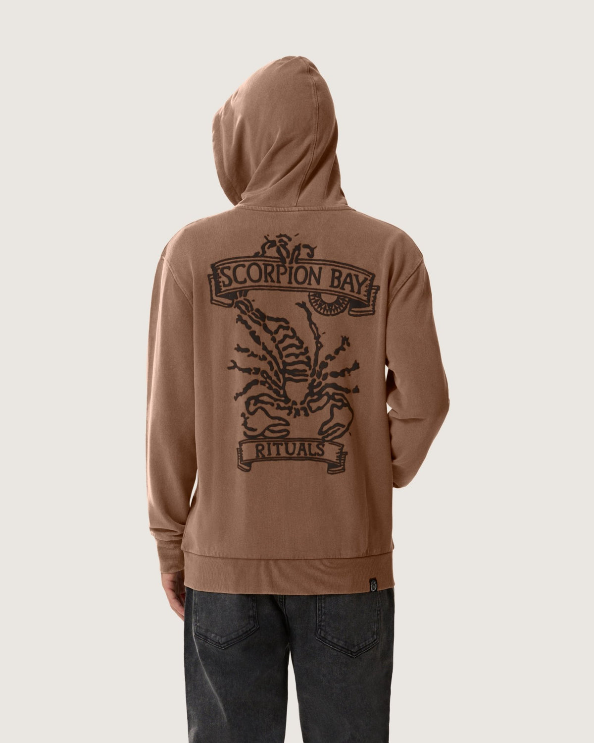 Felpa d'archivio con cappuccio e zip "Rituals” uomo - Scorpion Bay