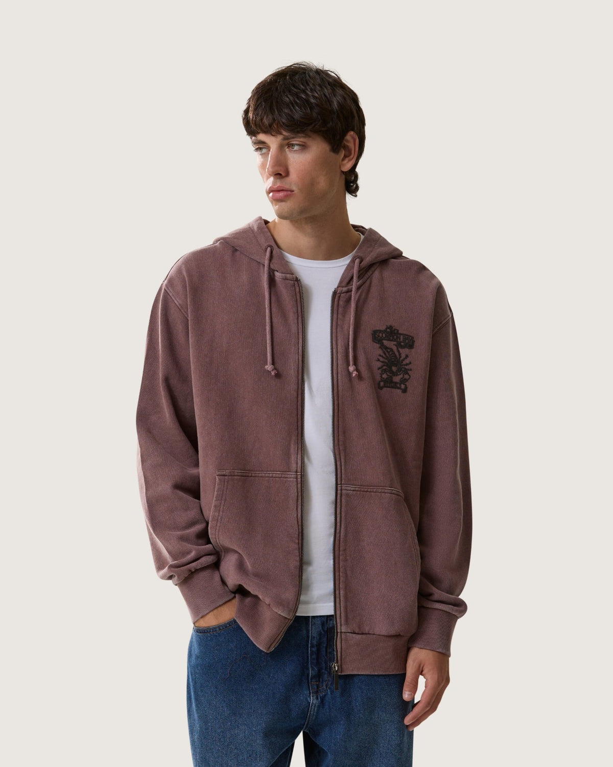 Felpa d'archivio con cappuccio e zip "Scorpion Reptiles” uomo - Scorpion Bay