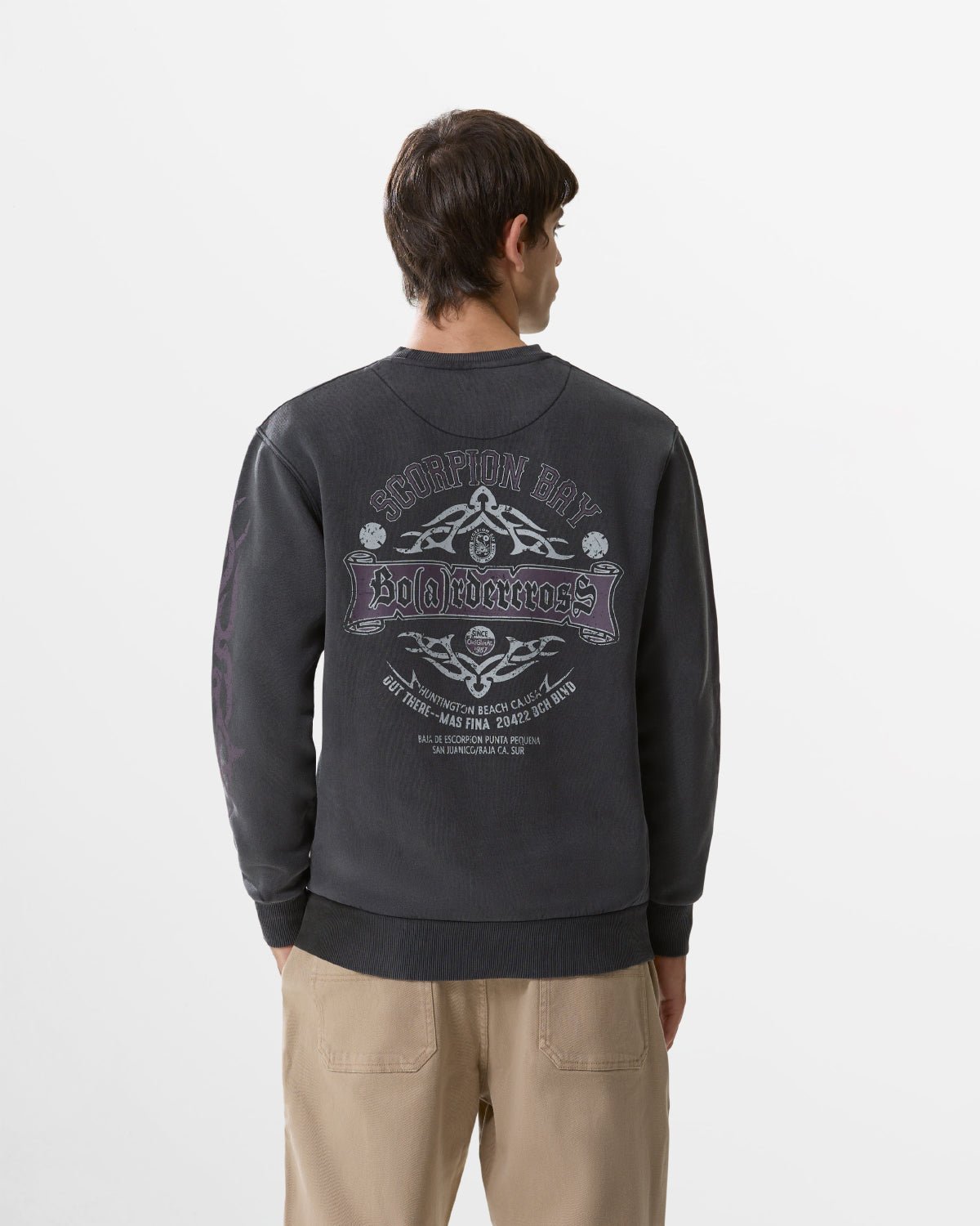 Felpa girocollo "Bo(a)rdercross" uomo - Scorpion Bay