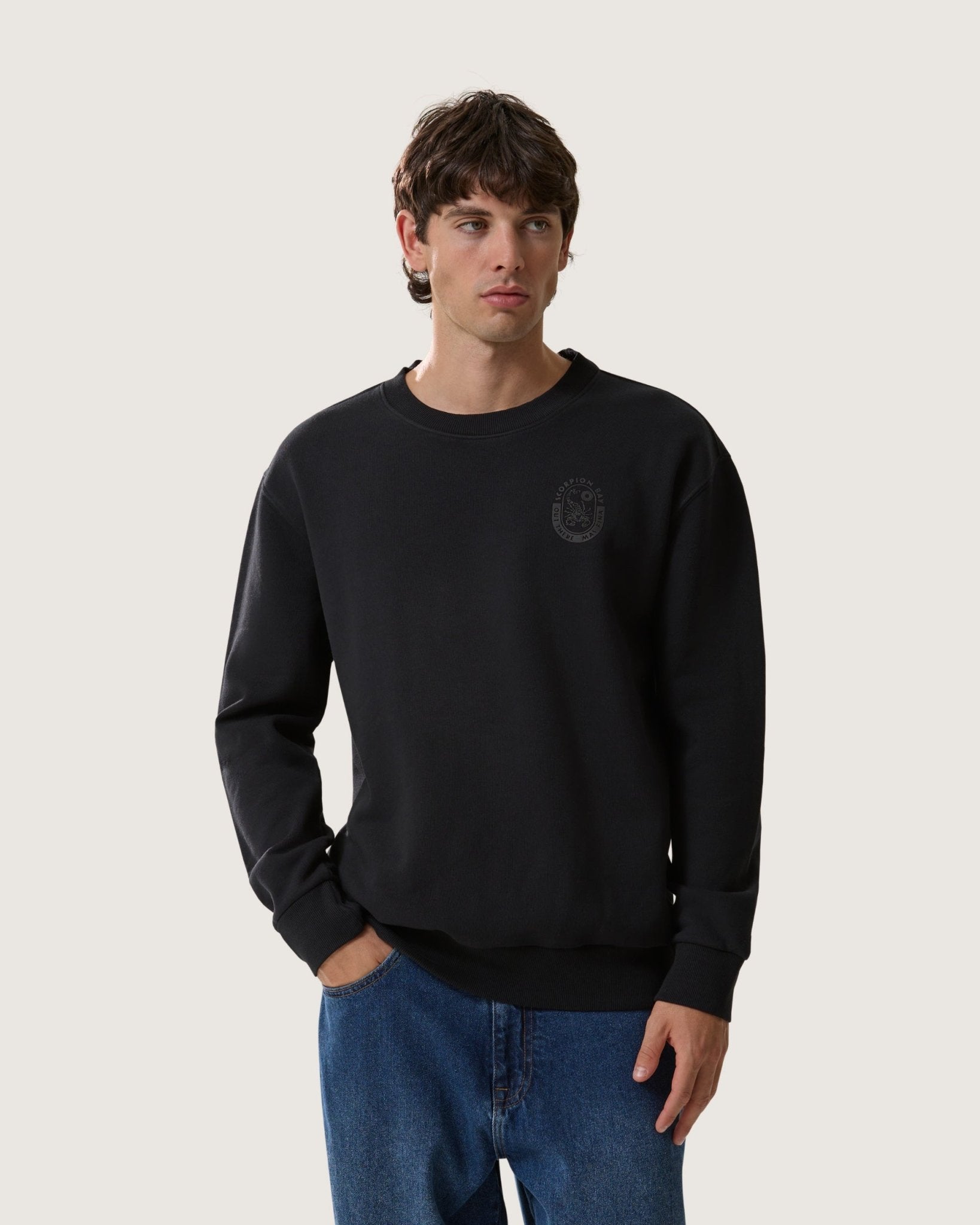 Felpa girocollo essential "Logo" uomo - Scorpion Bay