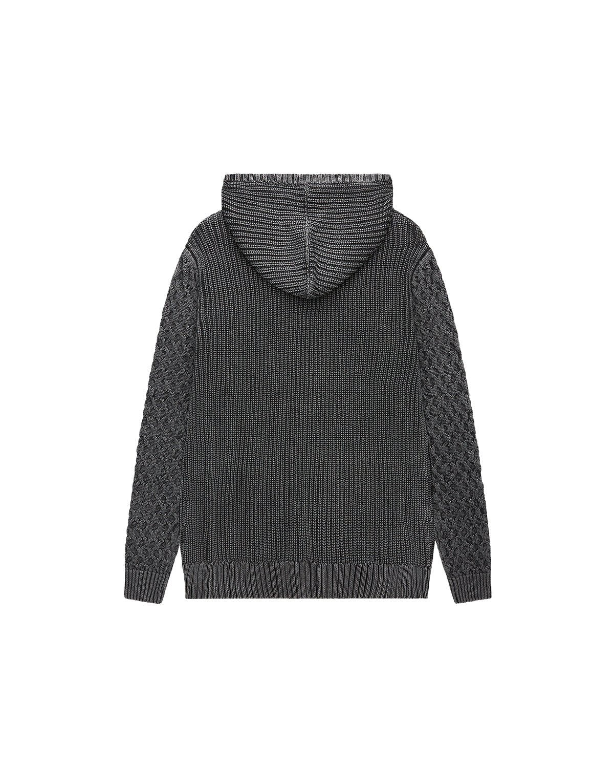 Felpa in maglia con cappuccio e zip uomo - Scorpion Bay