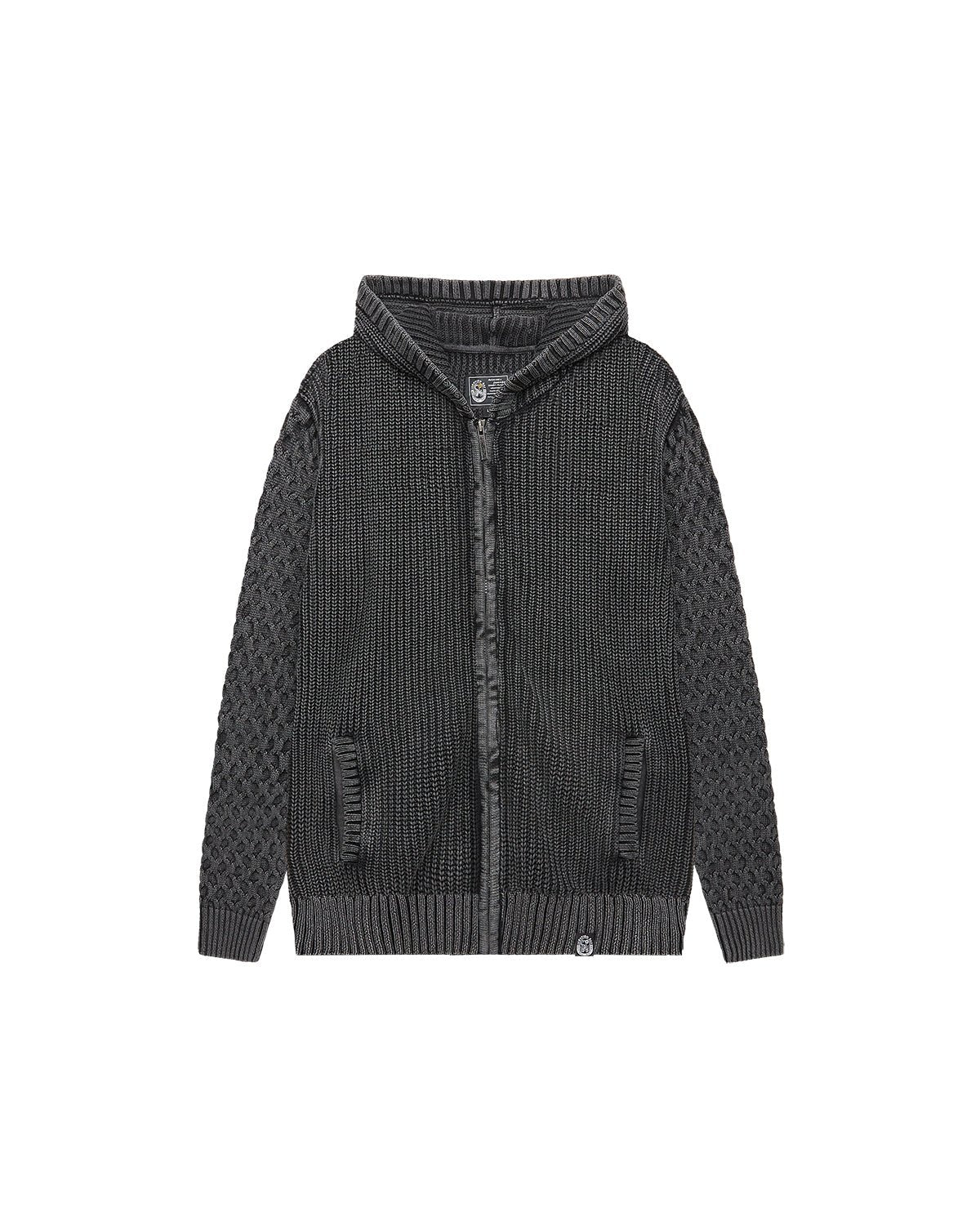 Felpa in maglia con cappuccio e zip uomo - Scorpion Bay