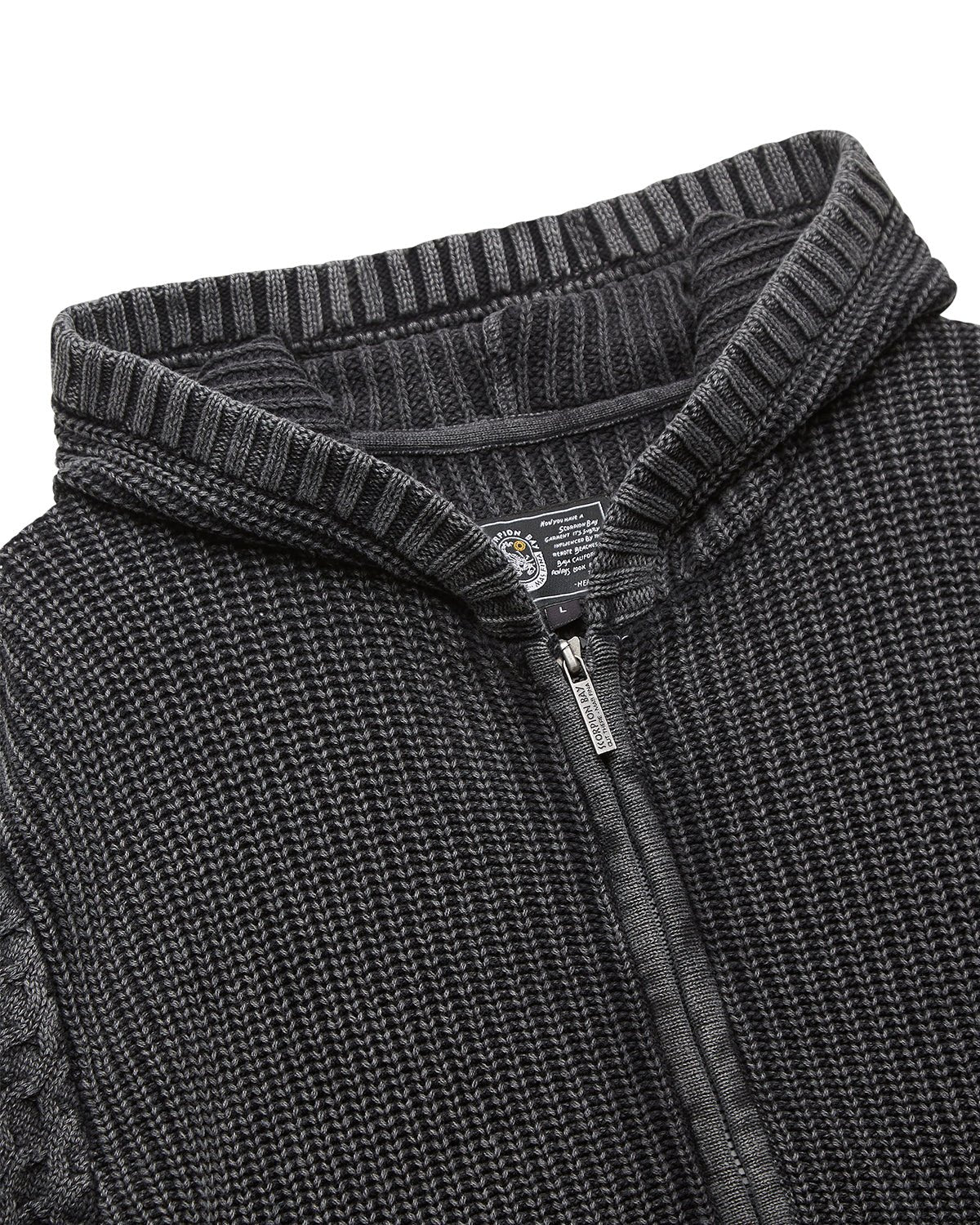 Felpa in maglia con cappuccio e zip uomo - Scorpion Bay