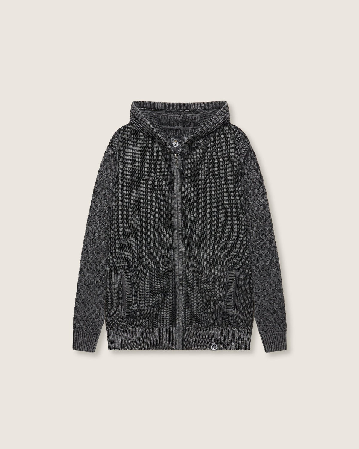 Felpa in maglia con cappuccio e zip uomo - Scorpion Bay