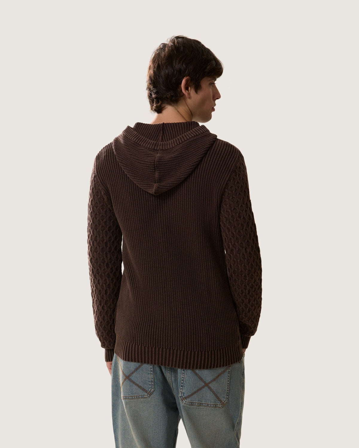 Felpa in maglia con cappuccio e zip uomo uomo - Scorpion Bay