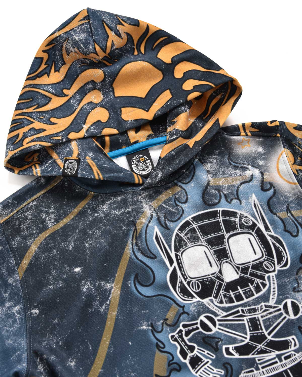 Felpa stampata all - over “Surfing Robot” bambino - Scorpion Bay