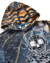 Felpa stampata all - over “Surfing Robot” bambino - Scorpion Bay