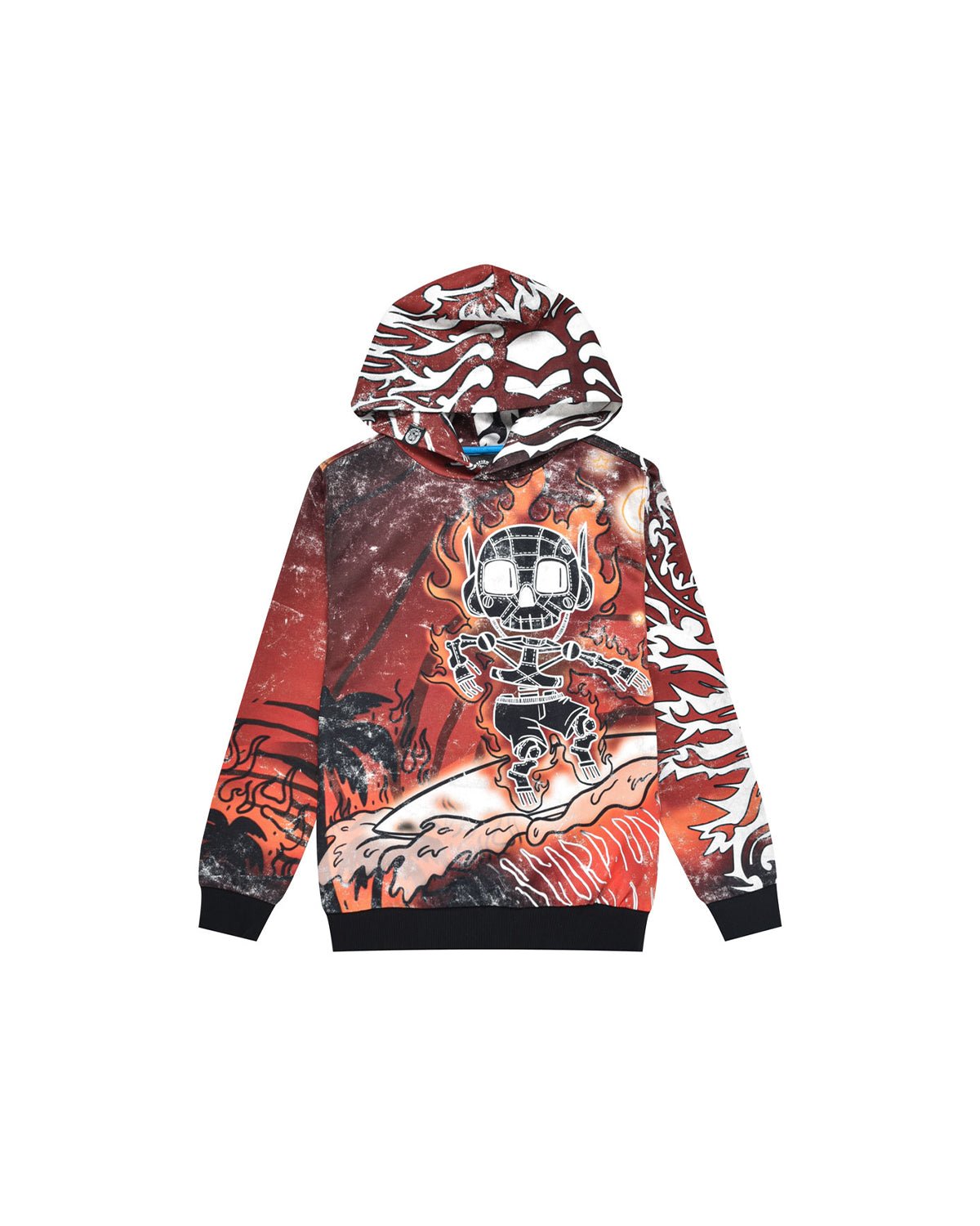 Felpa stampata all - over “Surfing Robot” bambino - Scorpion Bay