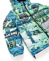 Giacca reversibile stampata all - over "Hell Of A Surfer" bambino - Scorpion Bay