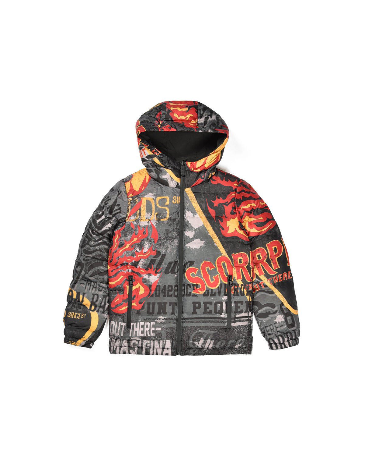 Giacca reversibile stampata all - over 'Scorpion In Flames' bambino - Scorpion Bay