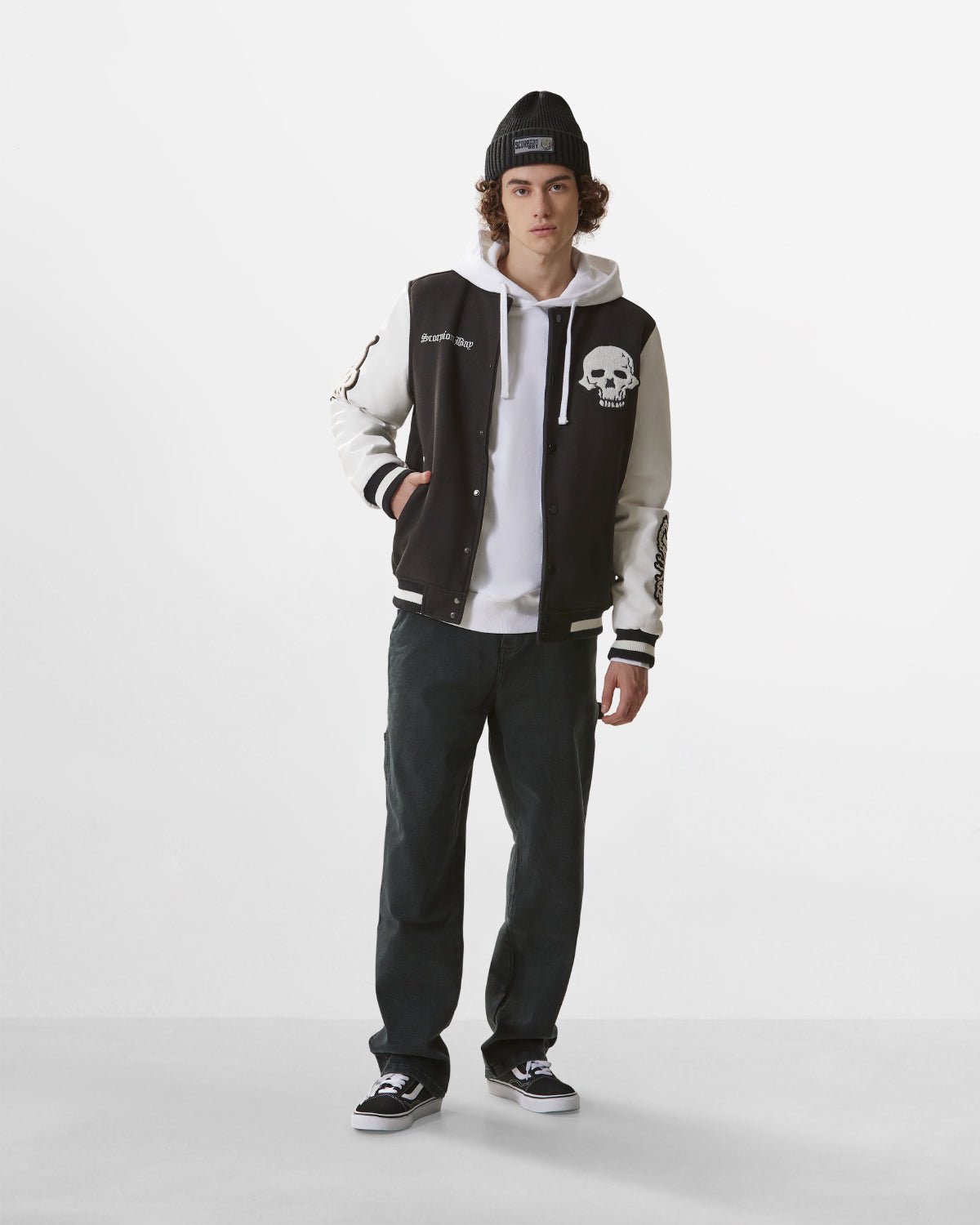 Giacca stile varsity "Skull" uomo - Scorpion Bay