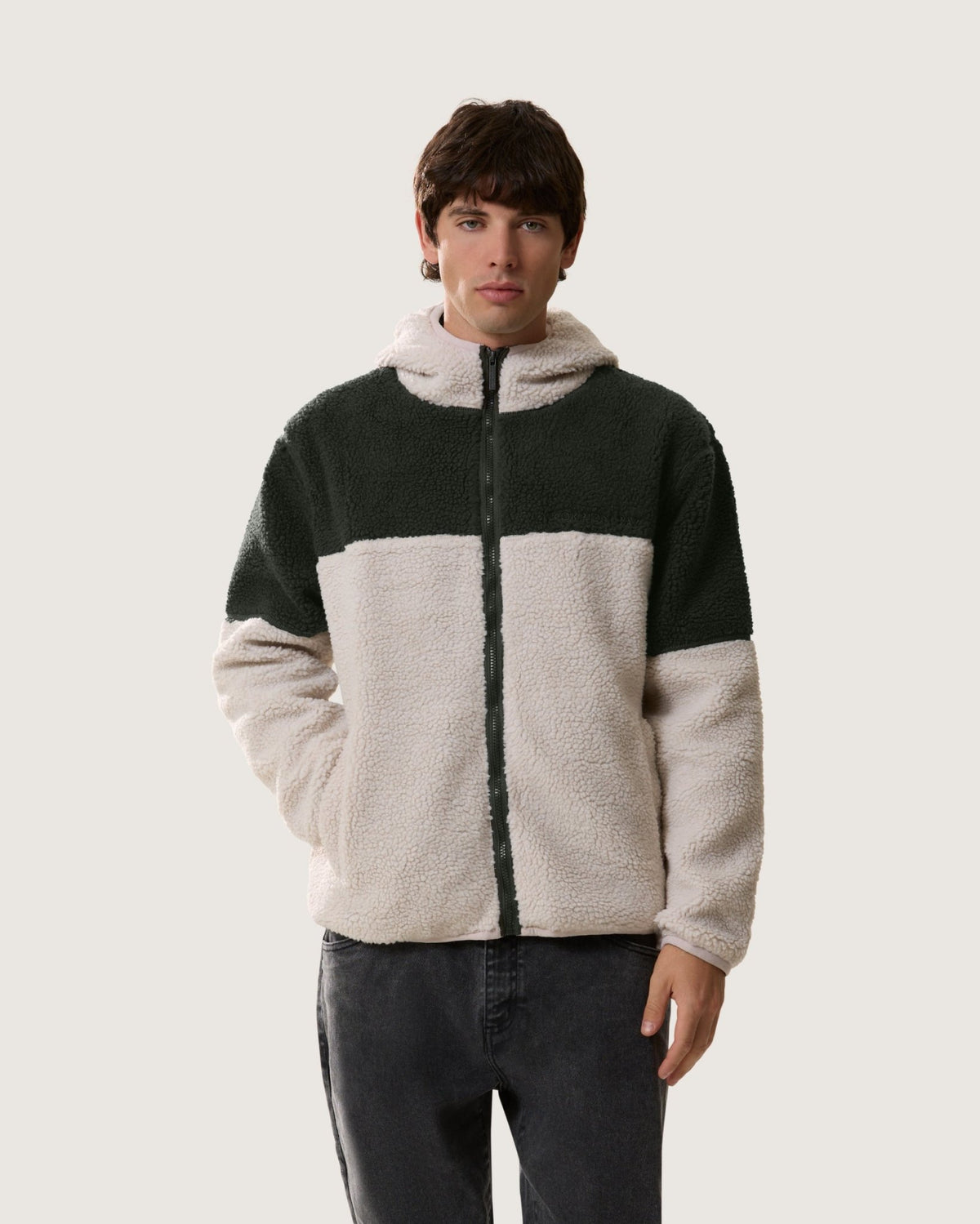 Giacca Teddy con cappuccio e zip uomo - Scorpion Bay