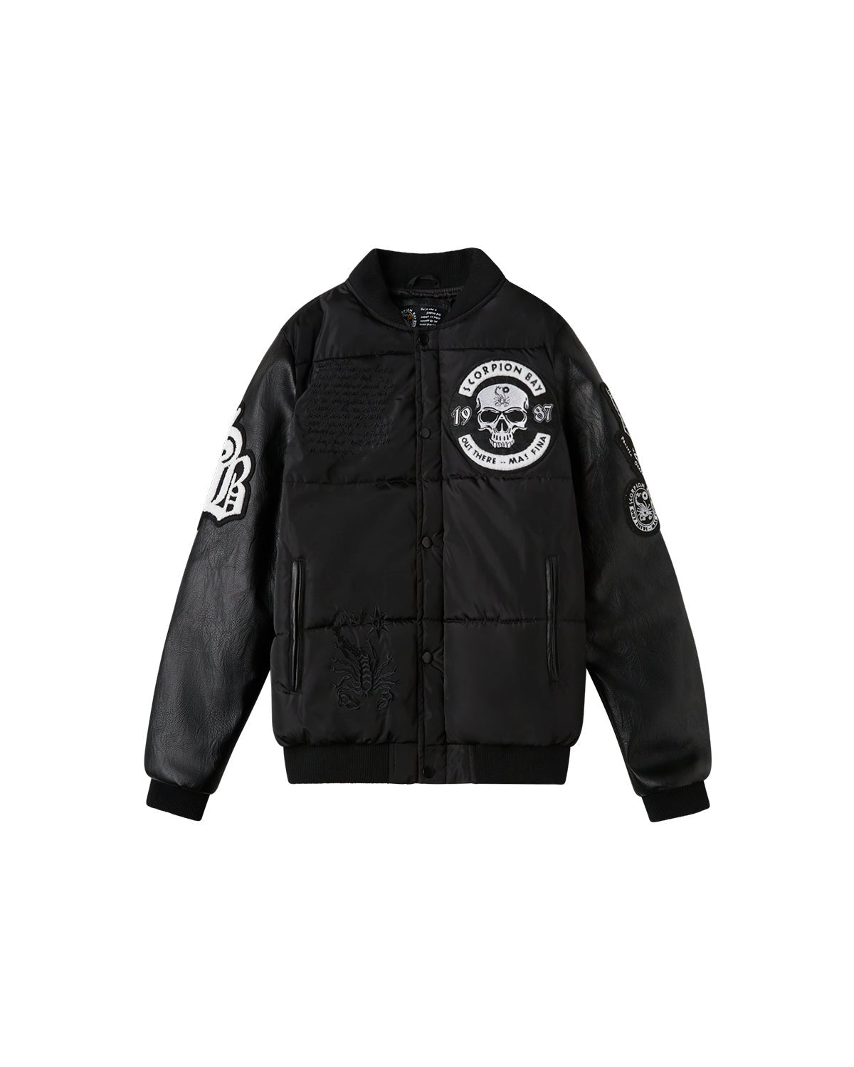 Giacca Varsity imbottita con ricami "Legendary" uomo - Scorpion Bay