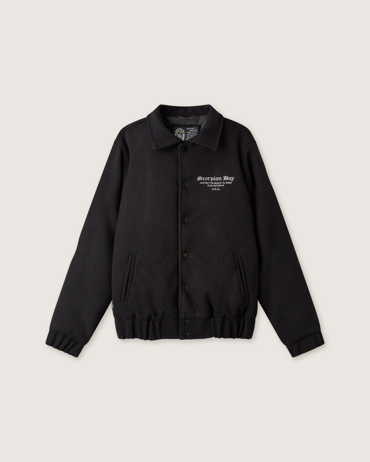 Giacca Varsity imbottita con ricami "Tribal Crest" uomo - Scorpion Bay