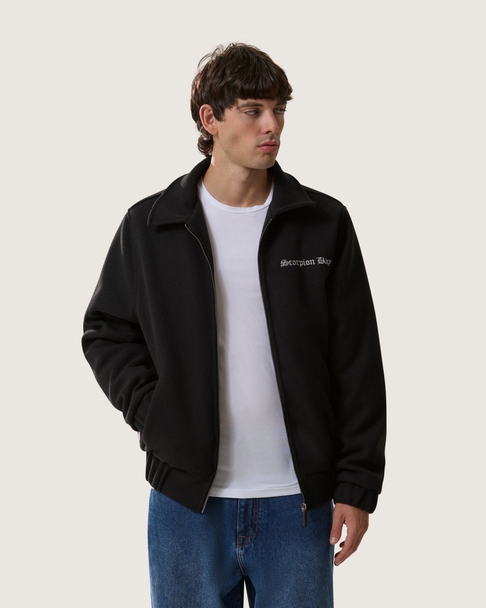 Giacca Varsity imbottita "Gothic Lettering" uomo - Scorpion Bay