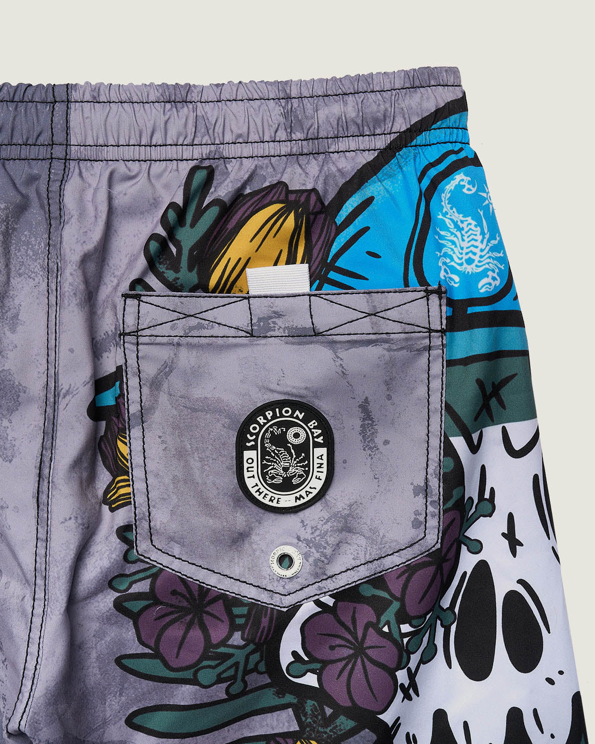 Bambino | Jam Short "Army Skull" Colore Antracite