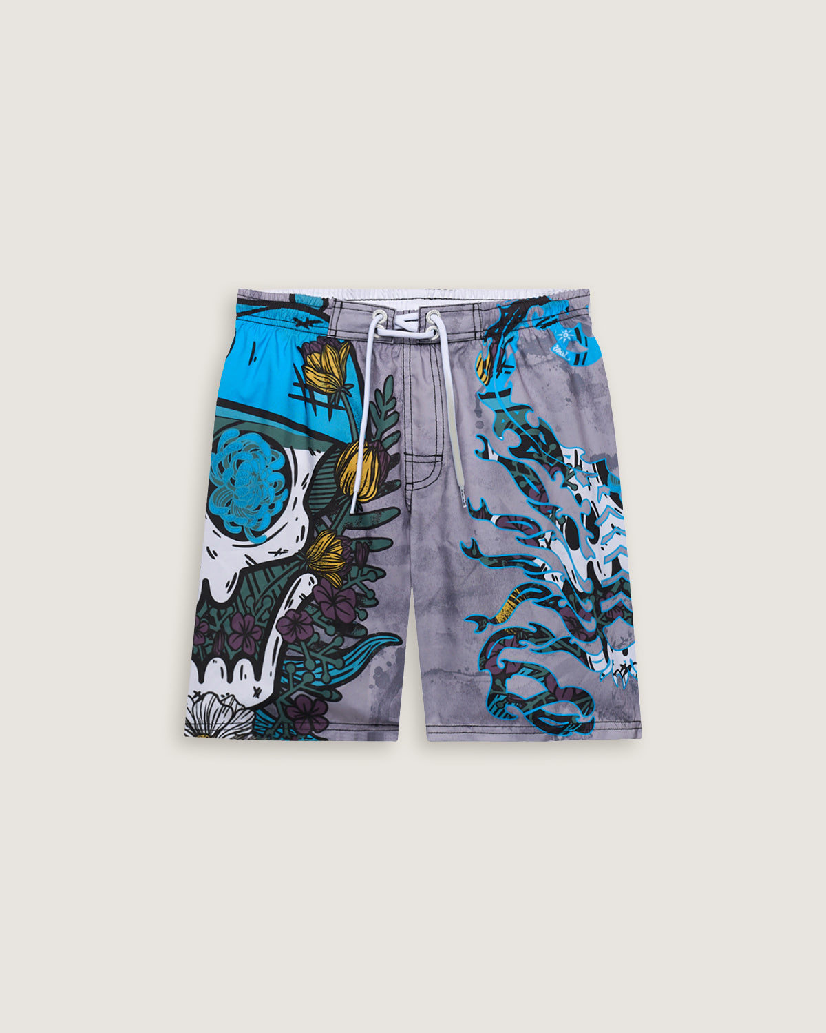 Bambino | Jam Short "Army Skull" Colore Antracite