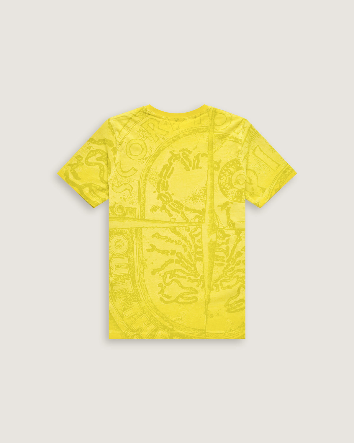 Child | Doubleface t-shirt "Quarter Logo" acid green color