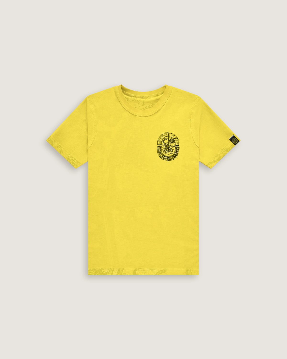 Child | Doubleface t-shirt "Quarter Logo" acid green color